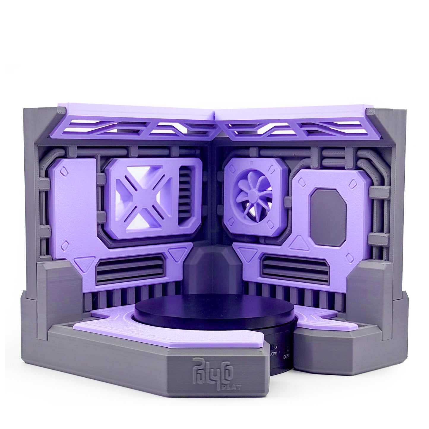 Purple accent panels
