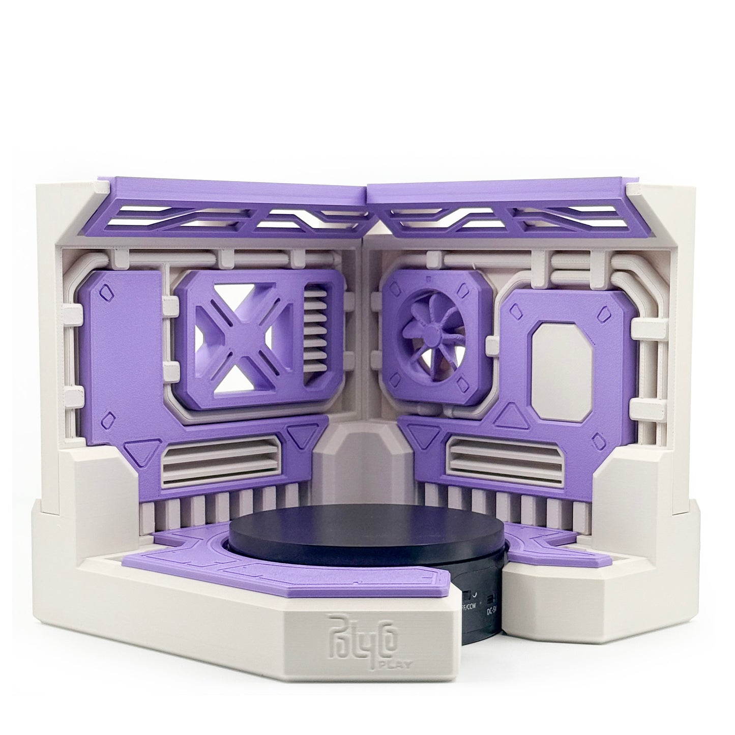 Purple accent panels