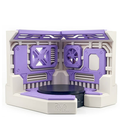 Purple accent panels