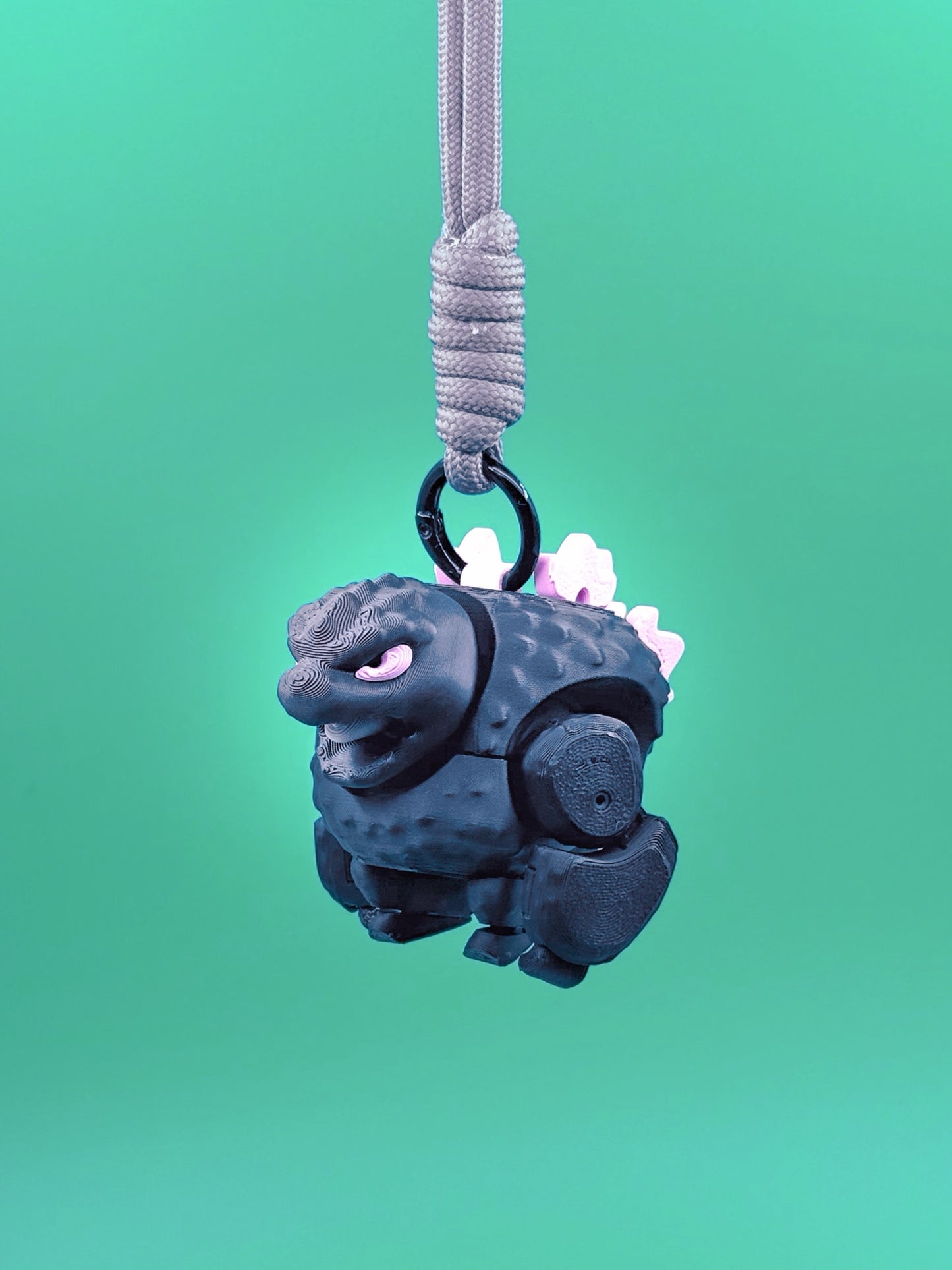 Kaiju model kit keychain_black