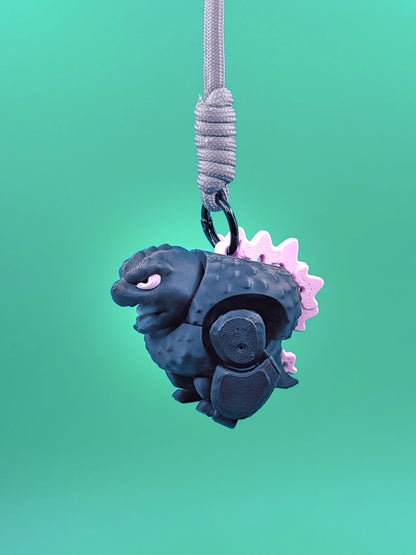 Kaiju model kit keychain_black