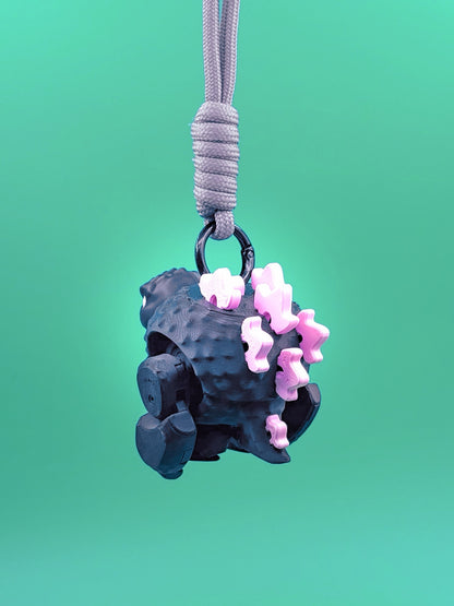 Kaiju model kit keychain_black