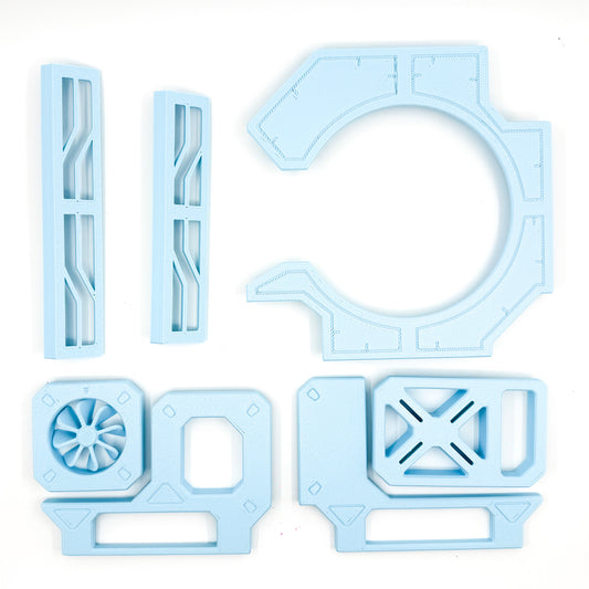 Blue accent panels