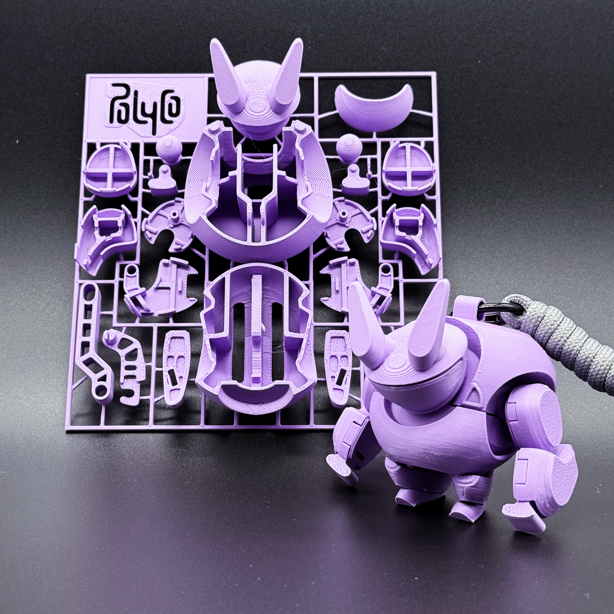 Purple MEQi Keychain Kit