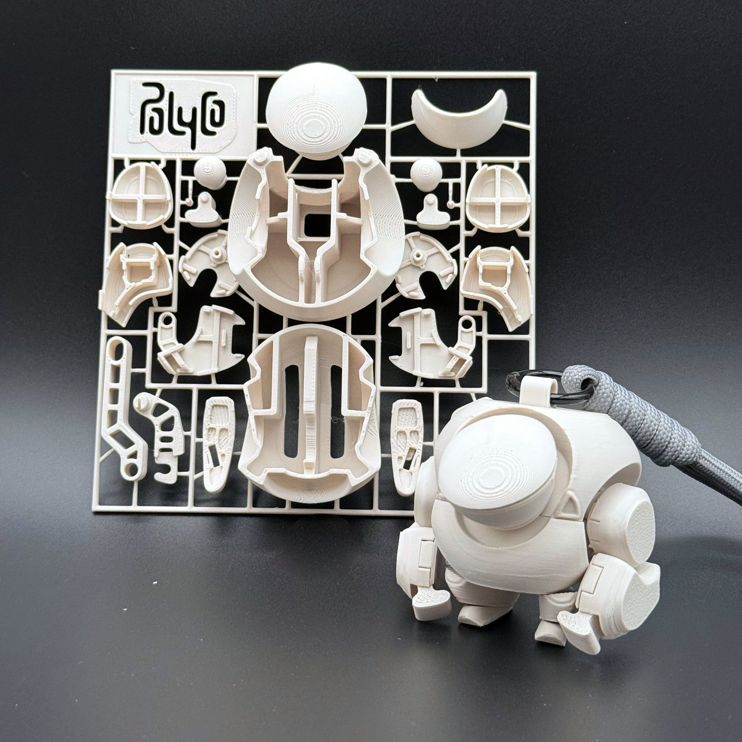 White MEQi Keychain