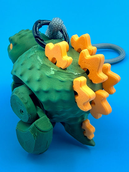 Kaiju model kit keychain_green
