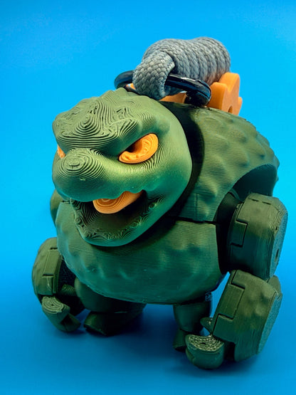 Kaiju model kit keychain_green