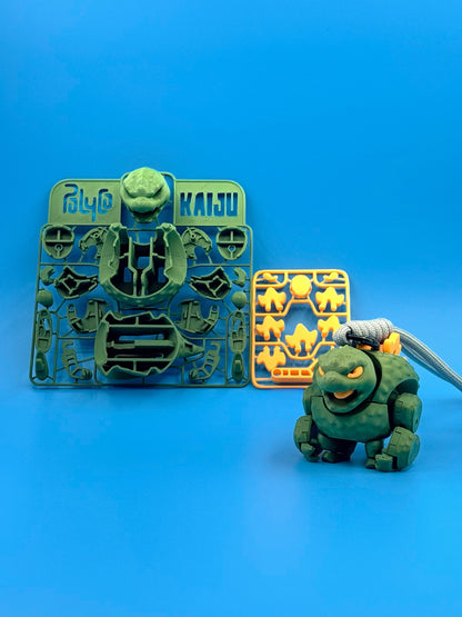 Kaiju model kit keychain_green