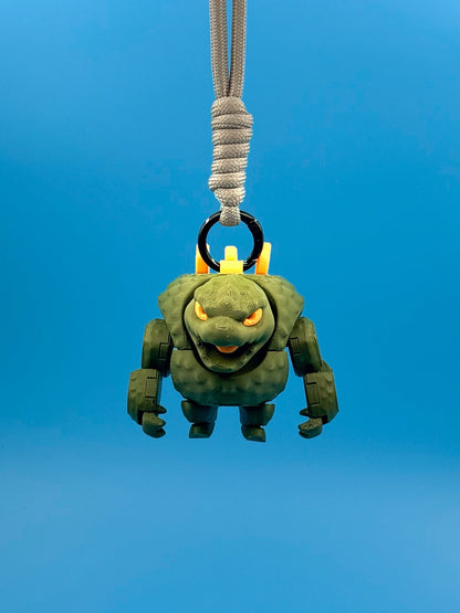 Kaiju model kit keychain_green