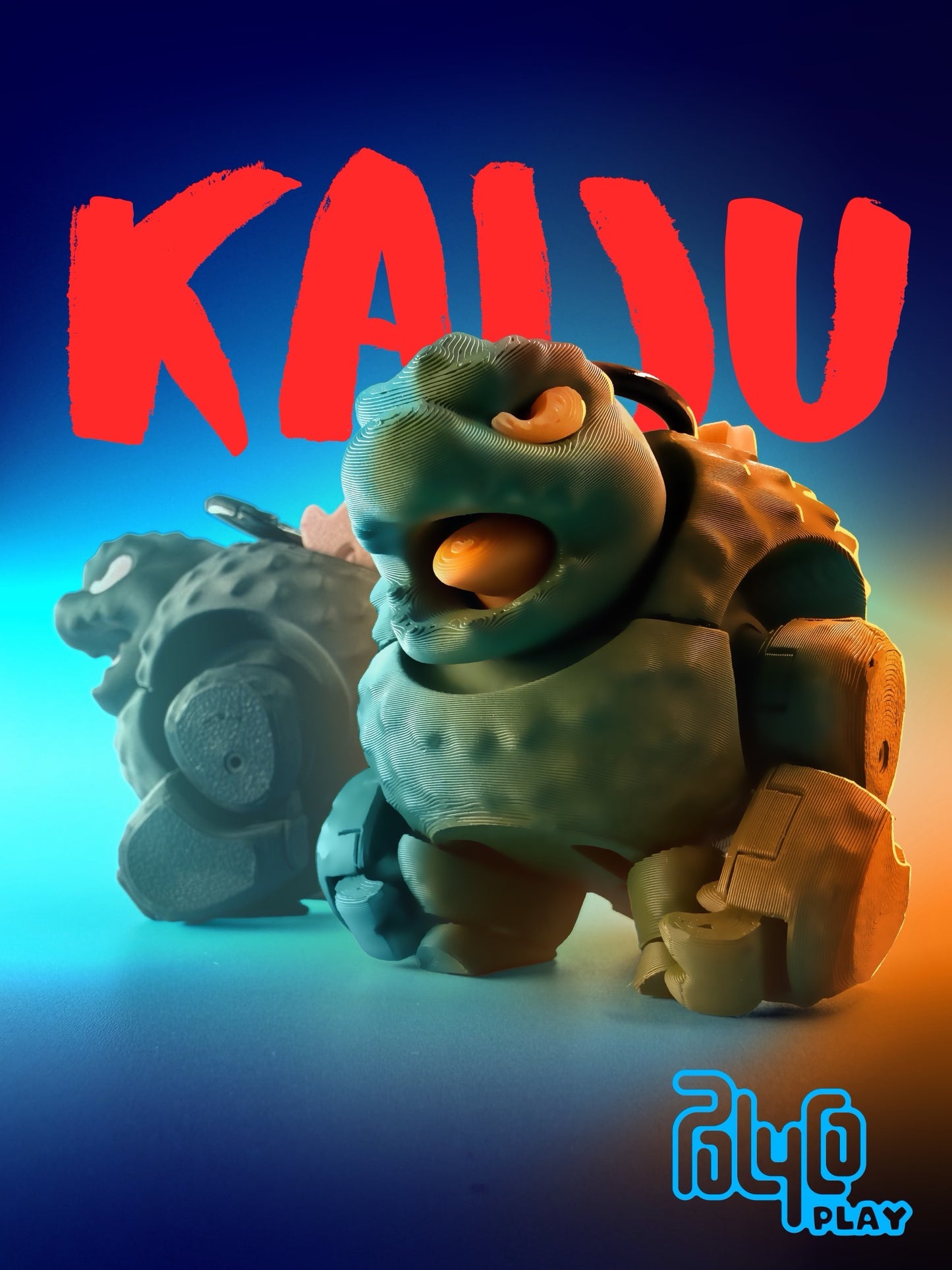 Kaiju model kit keychain_green
