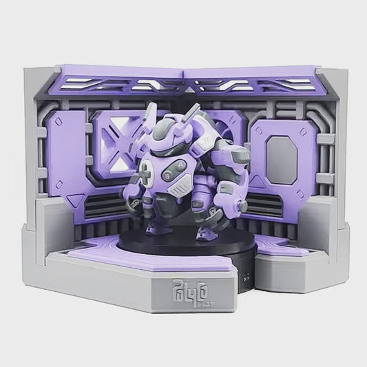 Purple accent panels