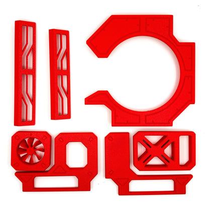 Red accent panels